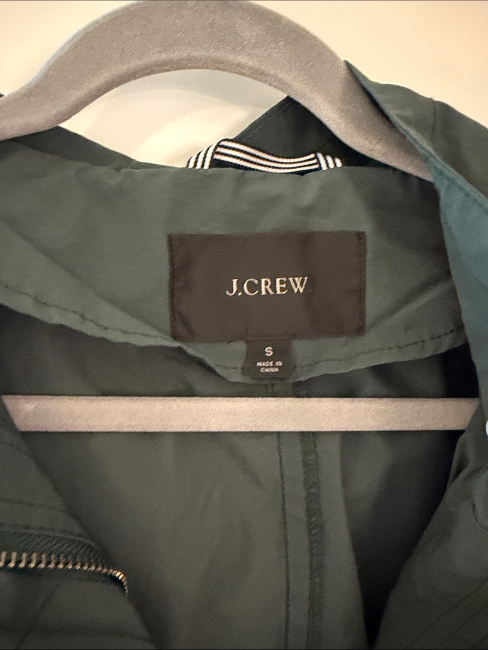 J.Crew Green Raincoat/FieldCoat - Picture 2 of 7